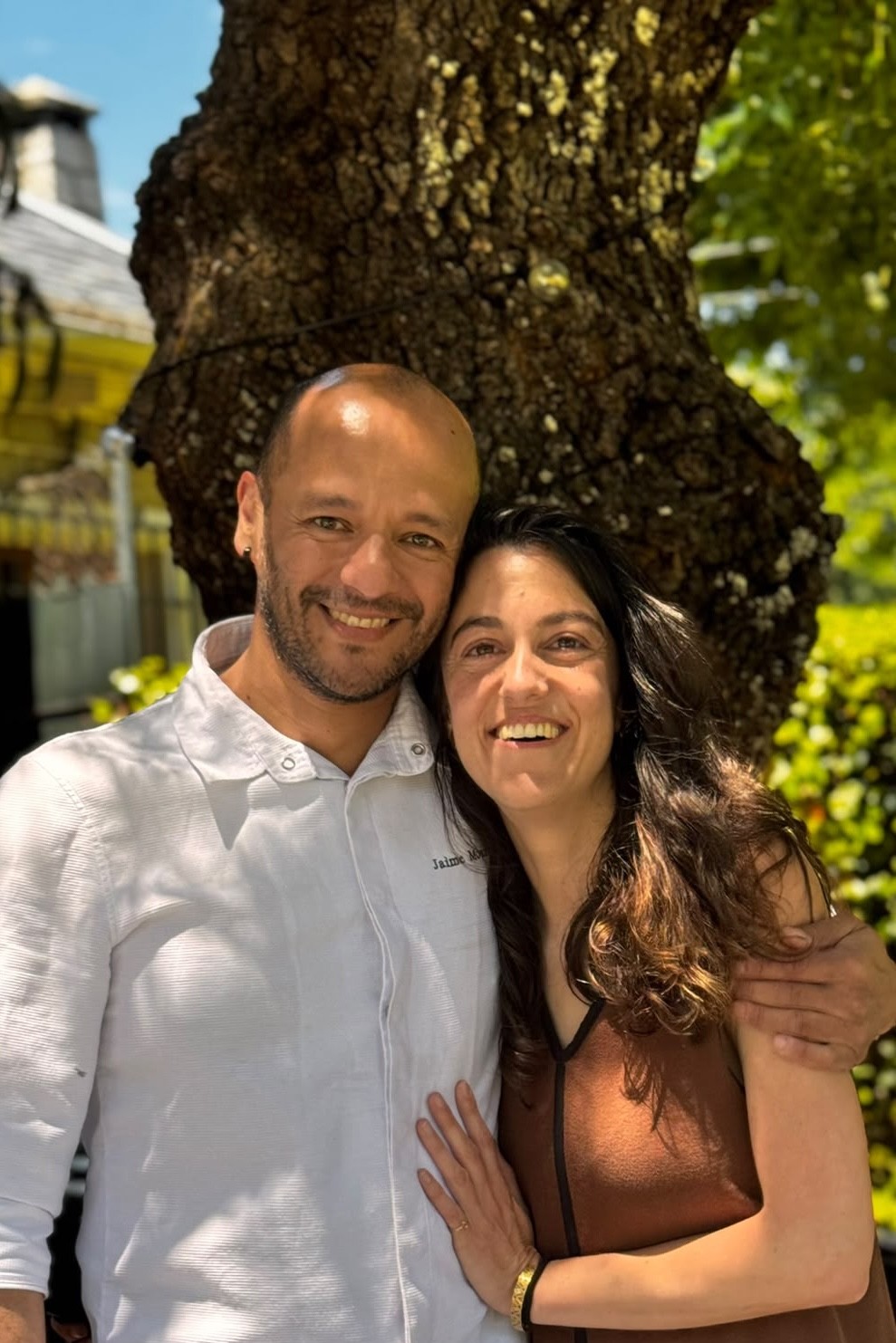 Jaime Monzón Diéguez, chef de La Mesa de Guadarrama, y Aída González